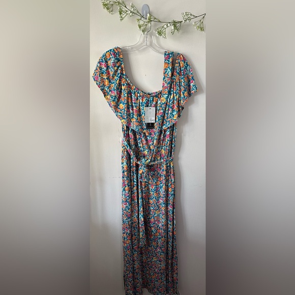 (B11)NWT Lane Bryant | 4Way Floral Maxi Dress - Picture 1 of 10